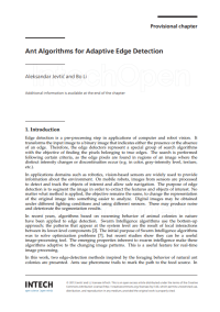 Ant Algorithms for Adaptive Edge Detection
